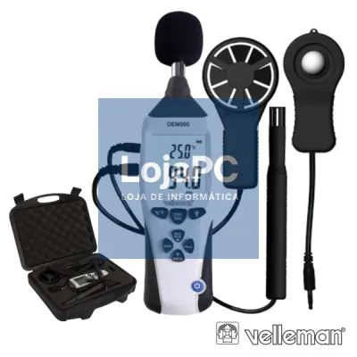 MEDIDOR DE AMBIENTE 5EM1 3 1/2 DB+LUX VELLEMAN