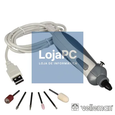 Berbequim De Precisão Elétrico Acessórios USB VELLEMAN