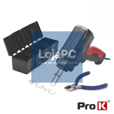 Conjunto P/ Reparação De Plásticos 60W C/ 200 Grampos PROK