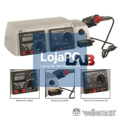 UNIDADE LABORATÓRIO 3 EM 1 VELLEMAN