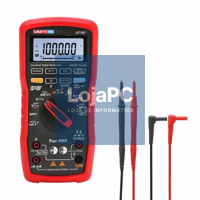 Multímetro Digital 1000V 10A 600MOhm True RMS UNI-T