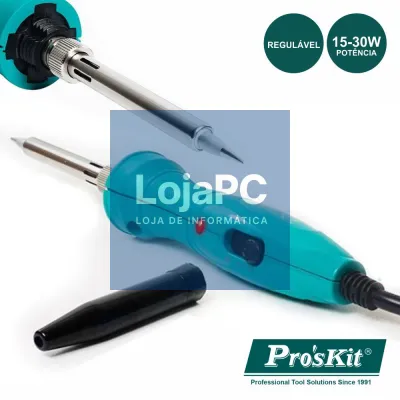 FERRO DE SOLDAR 15W-30W C/ RESISTÊNCIA EM CERÂMICA PROSKIT
