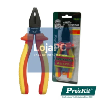 ALICATE UNIVERSAL C/ PONTAS CHATAS 175MM PROSKIT