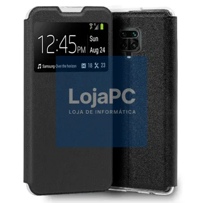 COOL Flip Cover for Xiaomi Redmi Note 9S / Note 9 Pro Smooth Black