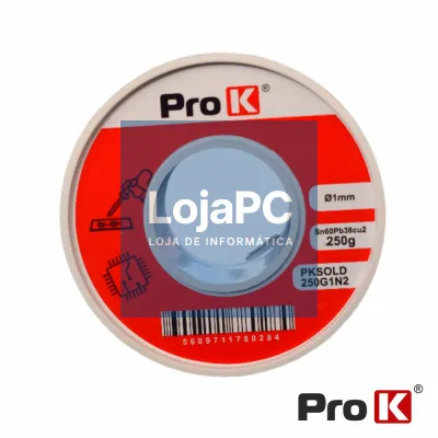 Solda 1mm Sn60Pb38Cu2 250g PROK