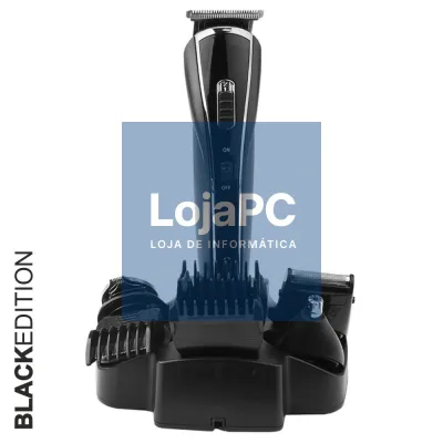 MÁQUINA CORTAR CABELO C/ 5 PENTES E ACESSÓRIOS