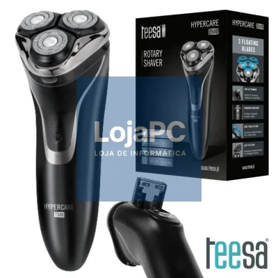 Máquina Barbear Portátil 3W 7200RPM Pilhas IPX6 TEESA