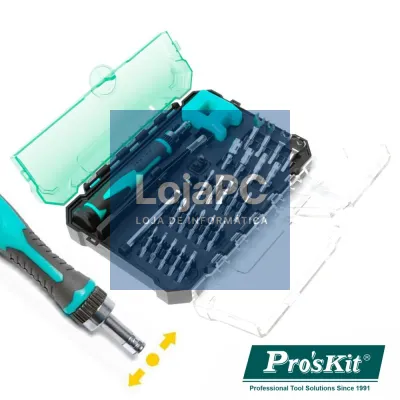 CONJUNTO CHAVE DE PRECISÃO C/ 23 BITS E ACESSÓRIOS PROSKIT