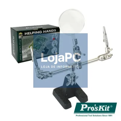 SUPORTE ARTICULADO C/ LUPA E PINÇAS CROCODILO PROSKIT