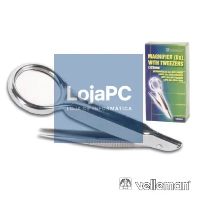 LUPA Ø25MM 6X C/ PINÇA 60MM VELLEMAN