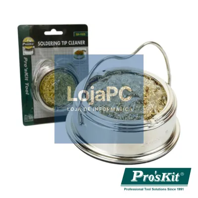 ESFREGÃO P/ LIMPEZA PONTAS FERROS SOLDAR C/ BASE PROSKIT