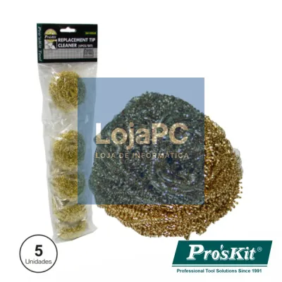 ESFREGÃO P/ LIMPEZA PONTAS FERROS SOLDAR 5X PROSKIT