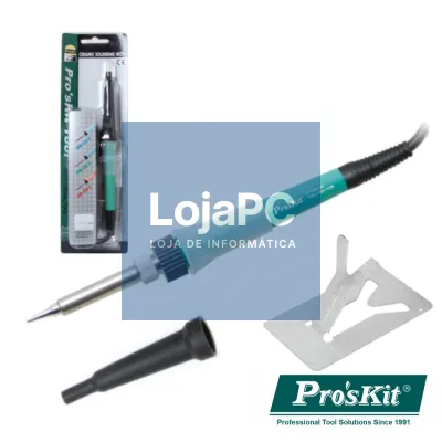 FERRO DE SOLDAR 12W=35W C/ RESISTÊNCIA EM CERÂMICA PROSKIT