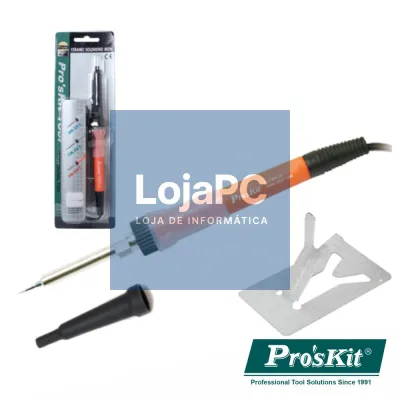 FERRO DE SOLDAR 14W=60W C/ RESISTÊNCIA EM CERÂMICA PROSKIT