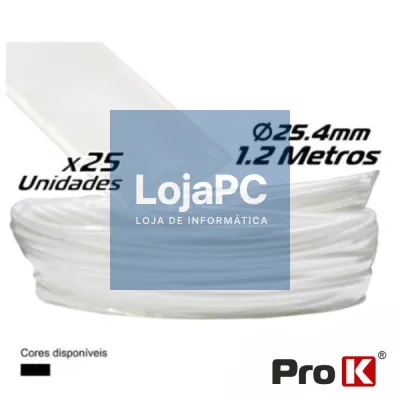 TUBO MANGA TERMORETRÁCTIL 25.4MM 1.2M 25X TRANPARENTE PROK