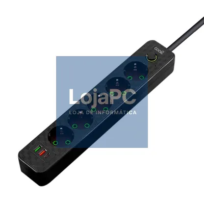 COOL Multi-Port Universal Charger (7-Port Power Strip) Black