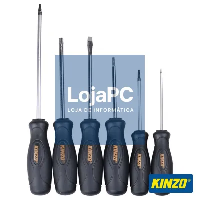Conjunto De 6 Chaves Fendas E Philips KINZO