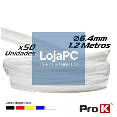 TUBO MANGA TERMORETRÁCTIL 6.4MM 1.2M 50X TRANSPARENTE PROK