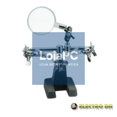 SUPORTE ARTICULADO C/ LUPA E PINÇAS CROCODILO EDH