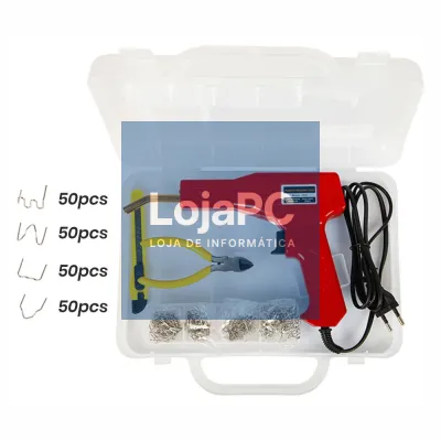 Conjunto P/ Reparação De Plásticos 50W C/ 200 Grampos