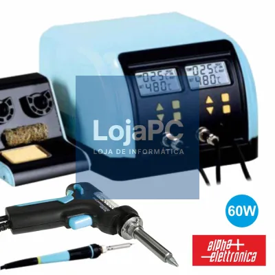 ESTAÇÃO DE SOLDAR E DESSOLDAR REGULÁVEL 60W 230V
