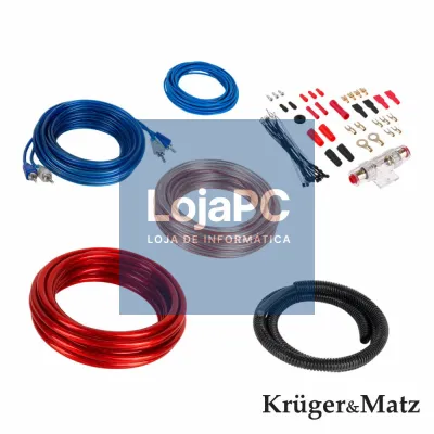 Kit De Cabos Completo P/ Amplificador/Colunas 60A
