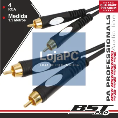 CABO 2-RCA MACHO / 2-RCA MACHO 1.5M BSTPRO