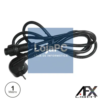 CABO ALIMENTAÇÃO P/ PROJETOR 1M IP65 AFXLIGHT