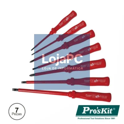 CONJUNTO DE 7 CHAVES ISOLADAS 1000V  PROSKIT