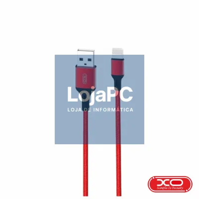 Cabo USB-A 2.0 Macho / Lightning Macho 2m Vermelho XO