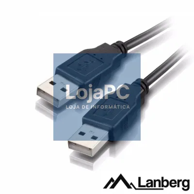 Cabo USB-A 2.0 Macho / USB-A Macho 1.8m LANBERG