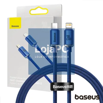 Cabo USB-C / Lightning Macho 20W PD 2m Silky BASEUS