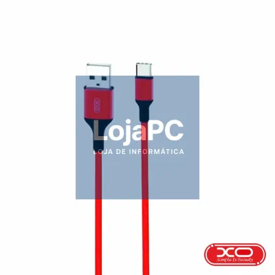 Cabo USB-A Macho / USB-C Macho 1m Vermelho XO