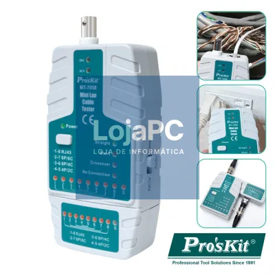 TESTADOR DE CABOS REDE COMPACTO PROSKIT