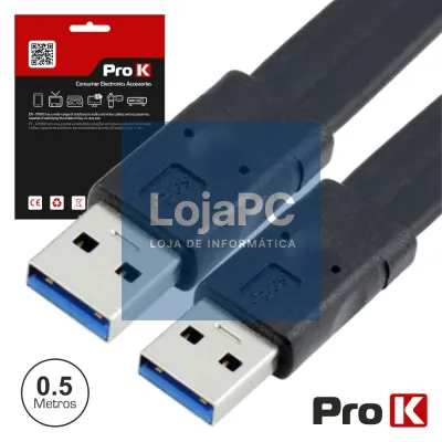CABO USB-A 3.0 MACHO / MACHO 0.5M PROK