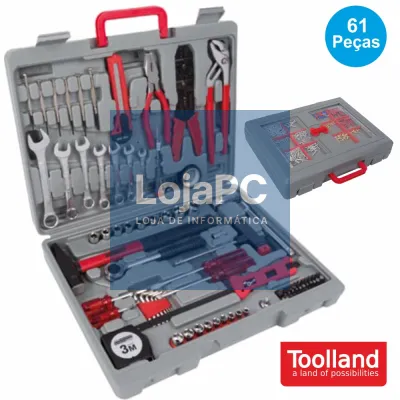CONJUNTO DE 61 FERRAMENTAS + ACESSÓRIOS VELLEMAN