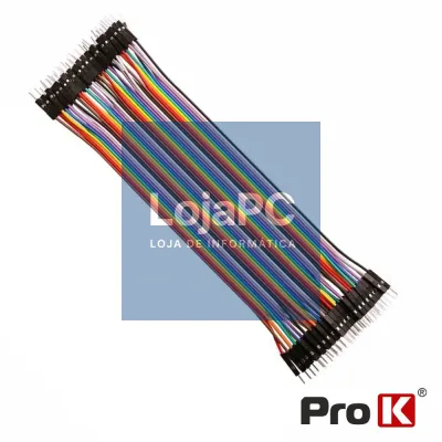 KIT 25 Cabos de ligação Jumper Macho/Macho PROK