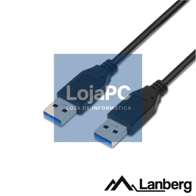 Cabo USB-A 3.0 Macho / USB-A Macho 1m LANBERG