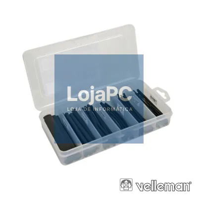 KIT MANGA TERMORETRÁCTIL PRETO 170X CAIXA PLÁSTICA