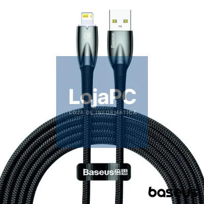Cabo USB-A Macho P/ Lightning  Macho 2m Glimmer BASEUS
