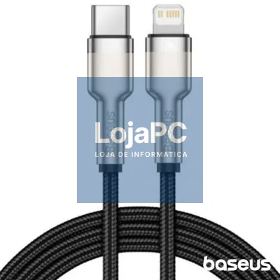 Cabo USB-C Macho P/ Lightning Macho PD 20W 1m Cafule BASEUS