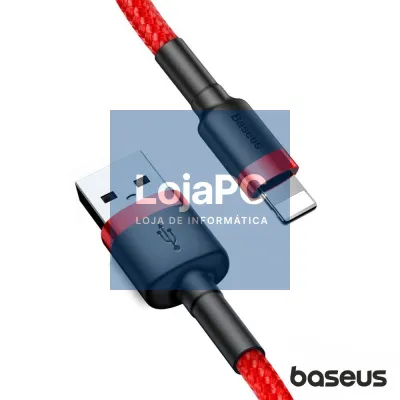 Cabo USB-A Macho P/ Lightning Macho 3m Cafule BASEUS
