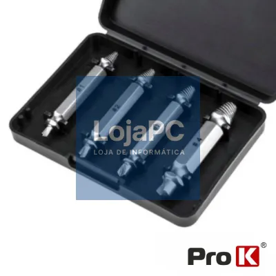 CONJUNTO DE 4 PONTAS P/ REMOVER PARAFUSOS PROK
