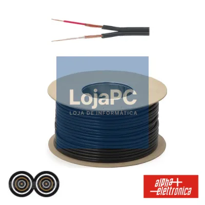 CABO ELETRONICA 2 CONDUTORES + 2 MALHAS 2x0.25 Dim 4x8.2 PRE