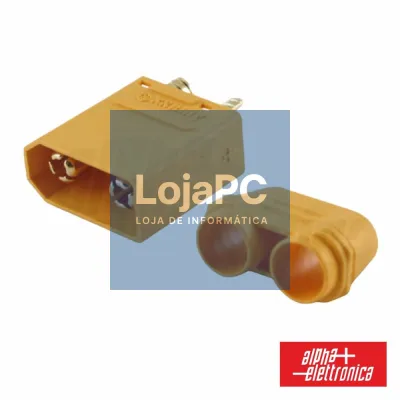 Ficha XT90 Macho P/ Bateria ALPHA