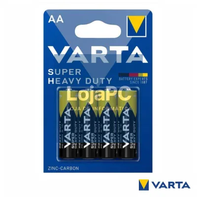 Pilha Zinco-Carvão R6/AA 1.5v 4x Blister VARTA