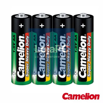 Pilha Zinco-Carvão LR6/AA 1.5V 4x CAMELION