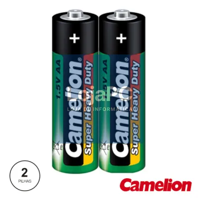 PILHA ZINCO-CARVÃO LR6-AA 1.5V 2X CAMELION