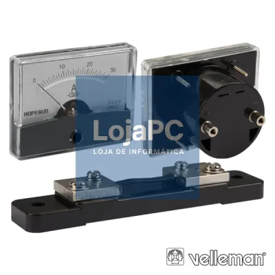 AMPERÍMETRO DE PAINEL 30A DC VELLEMAN