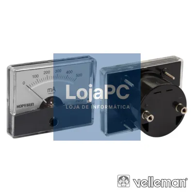 AMPERÍMETRO DE PAINEL 500MA DC VELLEMAN